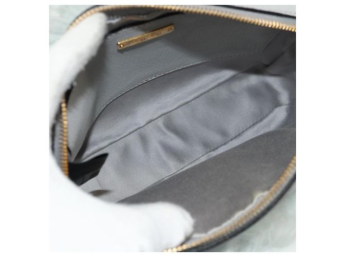 Borsa a Spalla Miu Miu in Pelliccia Grigia Oro Auth 134337V Marrone D'oro - vista 10