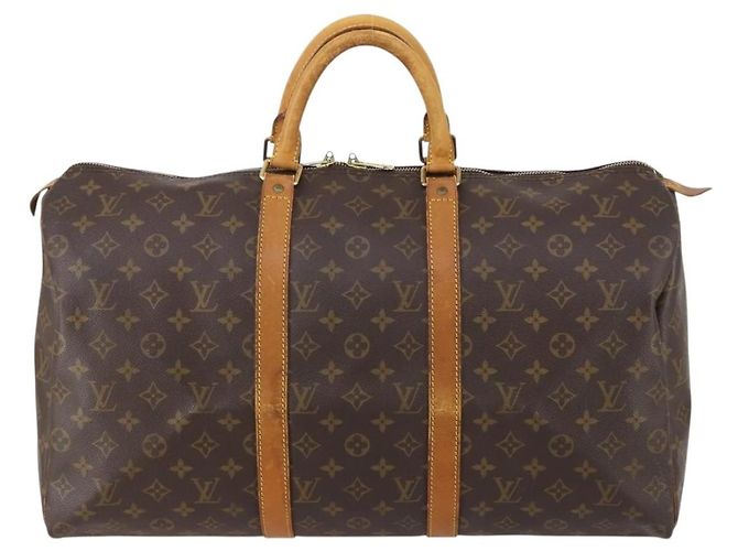 LOUIS VUITTON Bolsa Boston Monogram Keepall 50 M41426 Auth LV 152322 Monograma - vista 13
