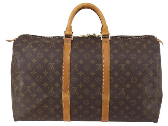 LOUIS VUITTON Bolsa Boston Monogram Keepall 50 M41426 Auth LV 152322 Monograma - vista 2