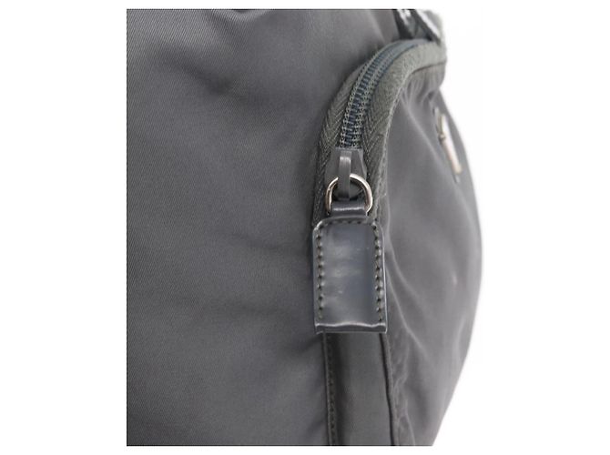 PRADA Rucksack aus grauem Nylon mit Silber authentisch 152731 Braun - Ansicht 21