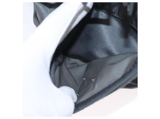 PRADA Rucksack aus grauem Nylon mit Silber authentisch 152731 Braun - Ansicht 25