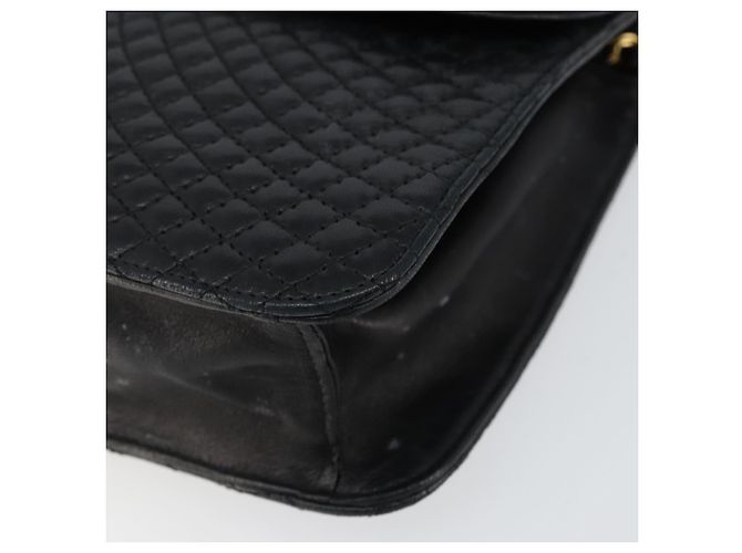 BALLY Borsa a Spalla a Catena Pelle 2in1 Nero Oro Auth 152729 D'oro - vista 12