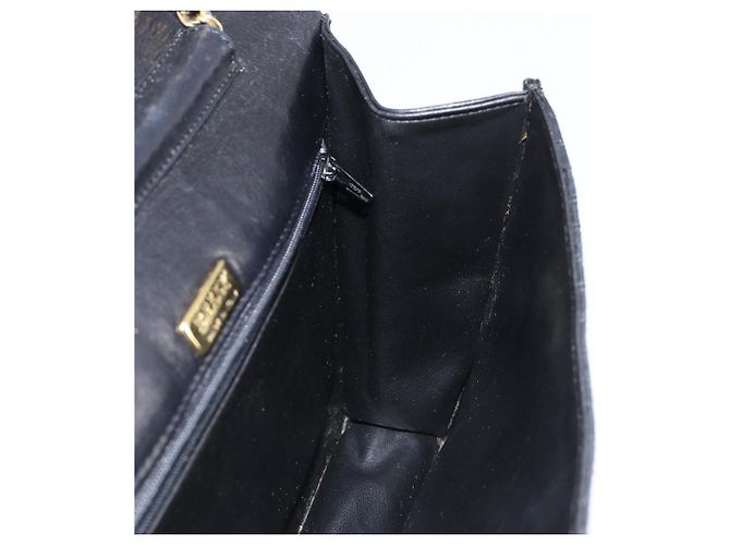 BALLY Borsa a Spalla a Catena Pelle 2in1 Nero Oro Auth 152729 D'oro - vista 20
