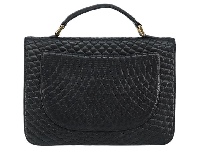 BALLY Borsa a Spalla a Catena Pelle 2in1 Nero Oro Auth 152729 D'oro - vista 3