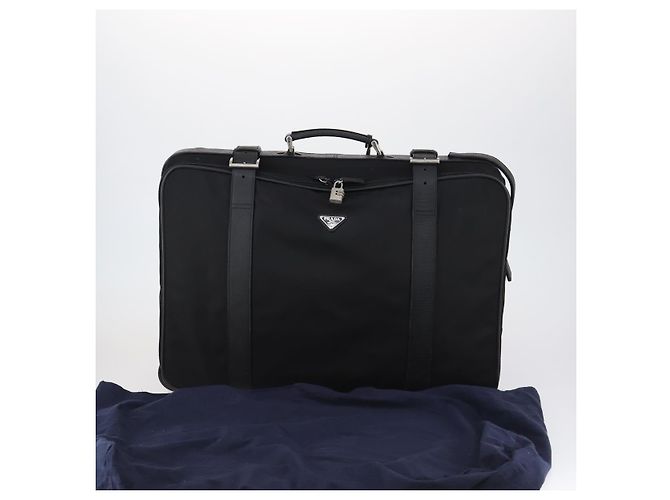PRADA Trunk Nylon Schwarz Silber Auth am9650 - Ansicht 12