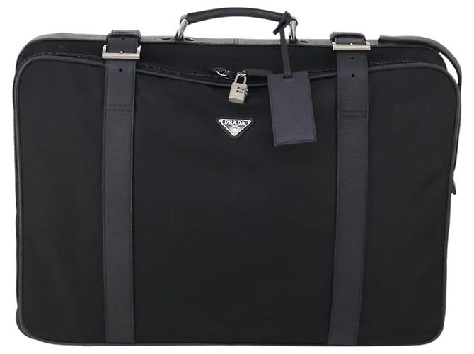 PRADA Trunk Nylon Schwarz Silber Auth am9650 - Ansicht 13