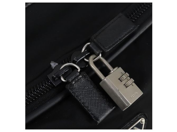 PRADA Trunk Nylon Schwarz Silber Auth am9650 - Ansicht 19