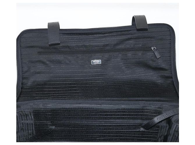 PRADA Trunk Nylon Schwarz Silber Auth am9650 - Ansicht 20