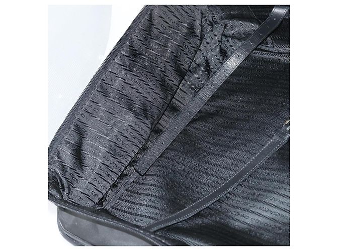 PRADA Trunk Nylon Schwarz Silber Auth am9650 - Ansicht 26