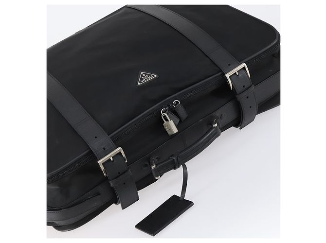 PRADA Trunk Nylon Schwarz Silber Auth am9650 - Ansicht 6