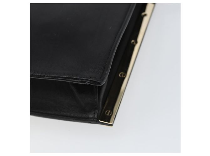 Chloé Borsa a Spalla Chloe in Pelle Nera e Oro Auth ep11990 Nero D'oro - vista 12