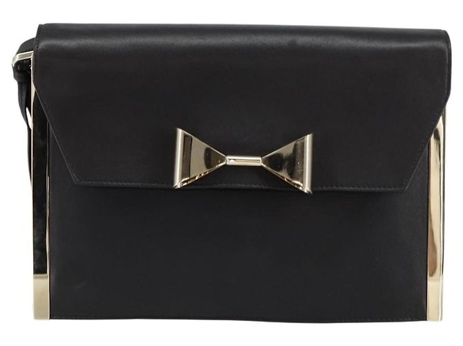 Chloé Borsa a Spalla Chloe in Pelle Nera e Oro Auth ep11990 Nero D'oro - vista 2