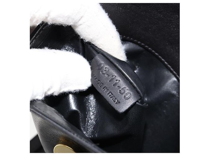 Chloé Borsa a Spalla Chloe in Pelle Nera e Oro Auth ep11990 Nero D'oro - vista 24