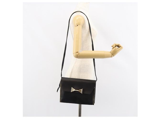 Chloé Borsa a Spalla Chloe in Pelle Nera e Oro Auth ep11990 Nero D'oro - vista 25
