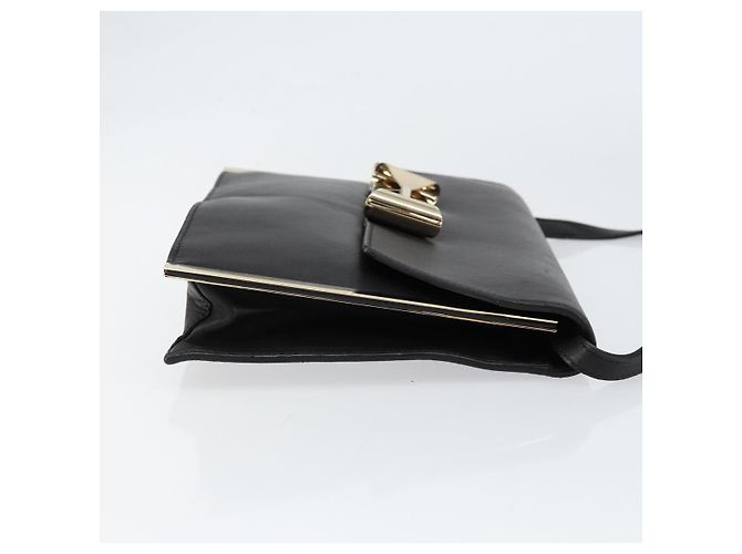 Chloé Borsa a Spalla Chloe in Pelle Nera e Oro Auth ep11990 Nero D'oro - vista 4