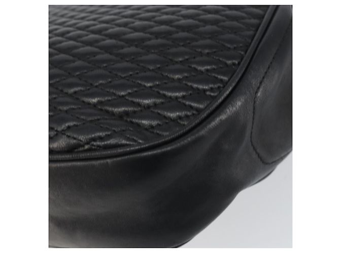 BALLY Borsa a Spalla a Catena Pelle Nera Oro Auth 157106 Nero D'oro - vista 15