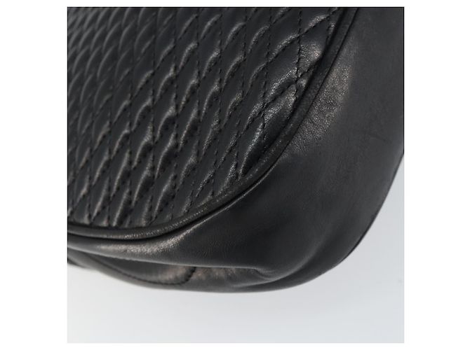 BALLY Borsa a Spalla a Catena Pelle Nera Oro Auth 157106 Nero D'oro - vista 16
