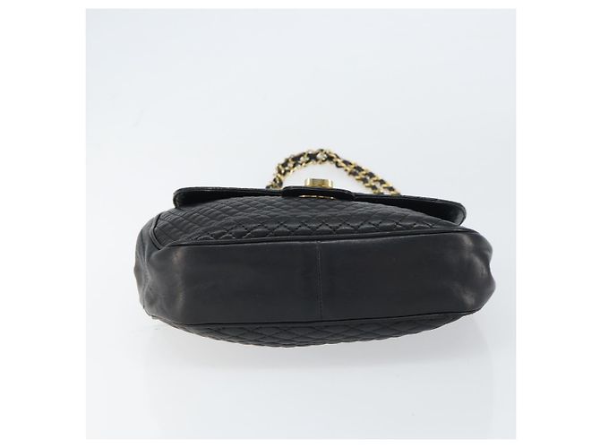 BALLY Borsa a Spalla a Catena Pelle Nera Oro Auth 157106 Nero D'oro - vista 5