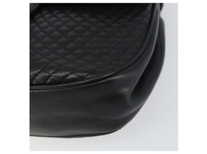 BALLY Borsa a Spalla a Catena Pelle Nera Oro Auth 157106 Nero D'oro - vista 9