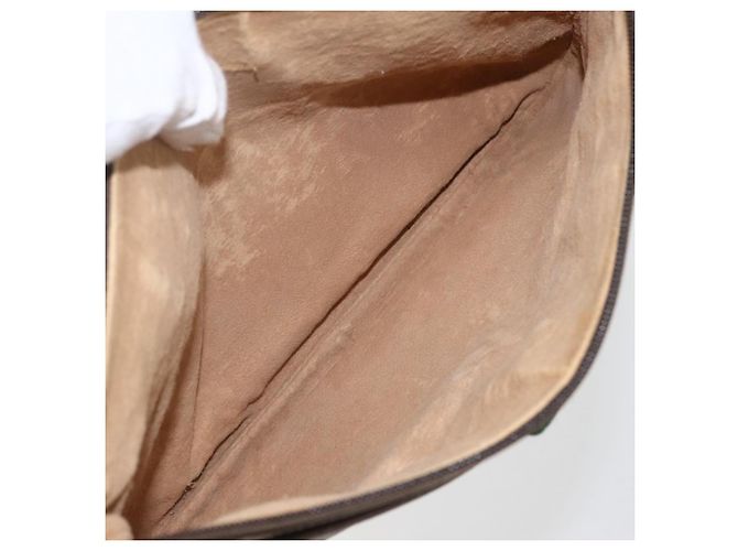 Borsa Sherry Line GG Supreme Web di GUCCI in PVC beige e oro 904 02 026 Auth 156988 D'oro - vista 11