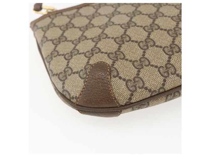 Borsa Sherry Line GG Supreme Web di GUCCI in PVC beige e oro 904 02 026 Auth 156988 D'oro - vista 16