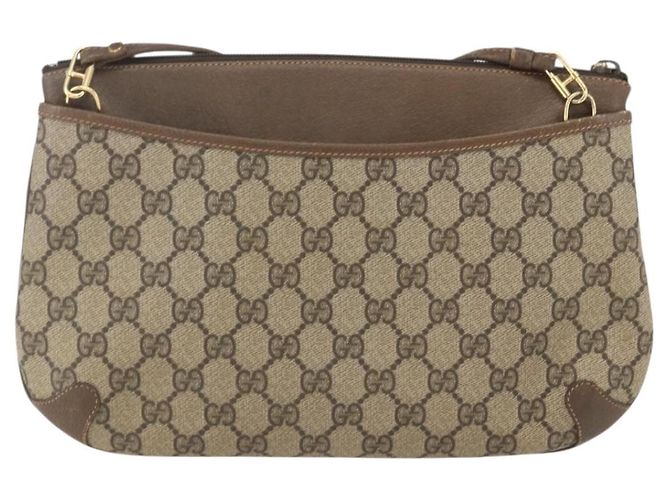 Borsa Sherry Line GG Supreme Web di GUCCI in PVC beige e oro 904 02 026 Auth 156988 D'oro - vista 2