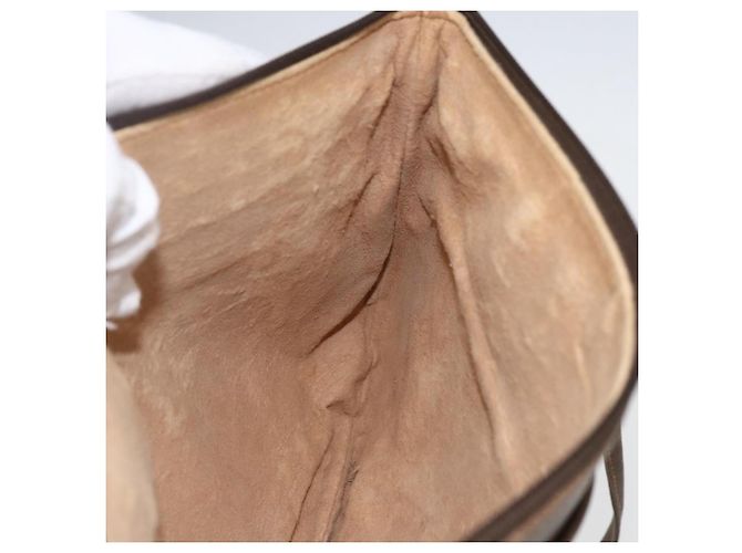 Borsa Sherry Line GG Supreme Web di GUCCI in PVC beige e oro 904 02 026 Auth 156988 D'oro - vista 20
