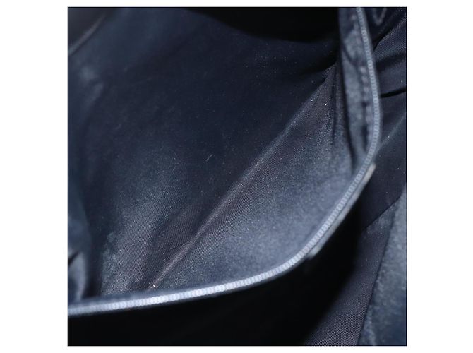 Bolso de Hombro de Lona Trotter Christian Dior Negro Plata Auth ti3506 - vista 23