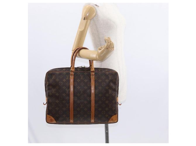 LOUIS VUITTON Monogram Porta Documenti da Viaggio Borsa Business M53361 LV Auth ka692 Monogramma - vista 24