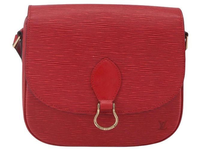 LOUIS VUITTON Borsa a Spalla Epi Saint Cloud GM Rossa M52197 LV Auth ka688 Rosso - vista 13