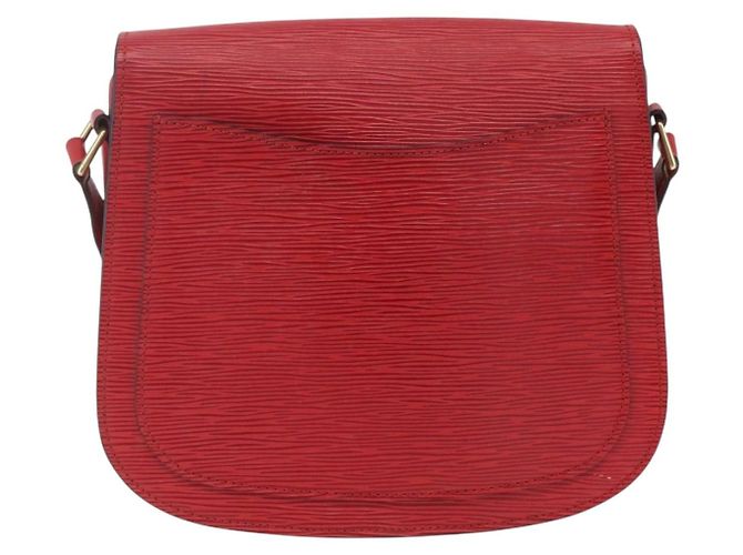 LOUIS VUITTON Borsa a Spalla Epi Saint Cloud GM Rossa M52197 LV Auth ka688 Rosso - vista 2