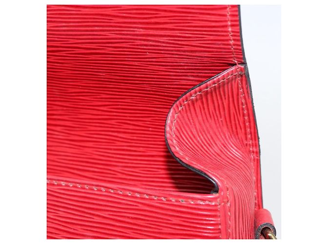 LOUIS VUITTON Borsa a Spalla Epi Saint Cloud GM Rossa M52197 LV Auth ka688 Rosso - vista 21