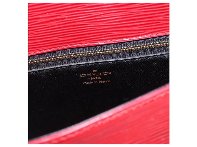 LOUIS VUITTON Borsa a Spalla Epi Saint Cloud GM Rossa M52197 LV Auth ka688 Rosso - vista 22