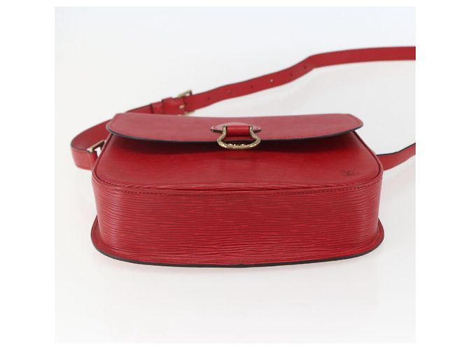 LOUIS VUITTON Borsa a Spalla Epi Saint Cloud GM Rossa M52197 LV Auth ka688 Rosso - vista 5