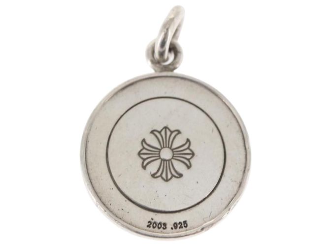 Pendente Chrome Hearts Angel Medal Charm V2 in Argento Ag925 Auth 156690M - vista 3