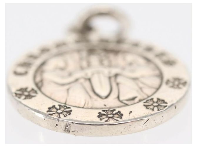 Pendente Chrome Hearts Angel Medal Charm V2 in Argento Ag925 Auth 156690M - vista 7