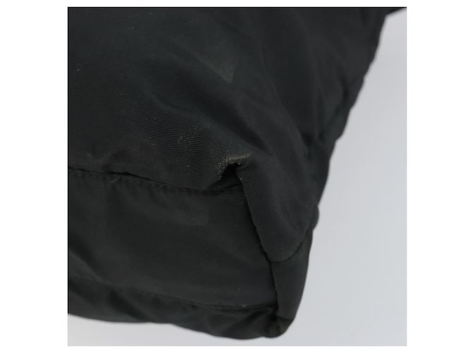 Borsa Tote LOEWE in nylon e pelle nera argento autentica bs31205 Nero - vista 15