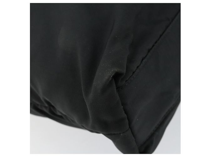 Borsa Tote LOEWE in nylon e pelle nera argento autentica bs31205 Nero - vista 16