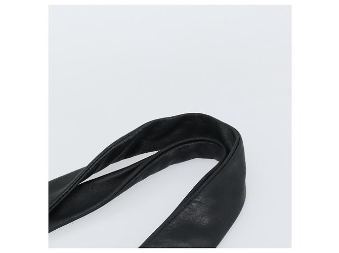Borsa Tote LOEWE in nylon e pelle nera argento autentica bs31205 Nero - vista 8