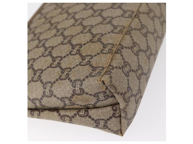 GUCCI GG Plus Supreme Clutch Bag PVC Beige Oro Auth bs31127 D'oro - vista 15