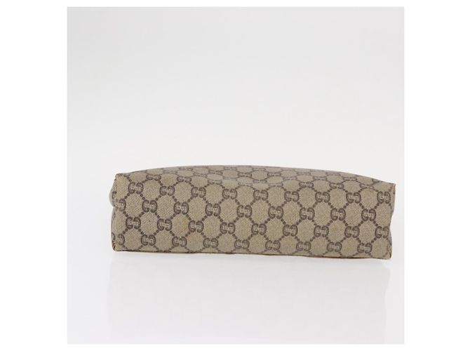 GUCCI GG Plus Supreme Clutch Bag PVC Beige Oro Auth bs31127 D'oro - vista 6