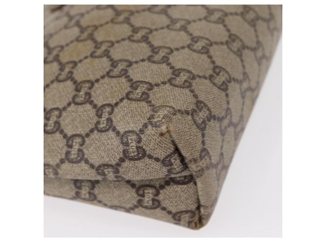 GUCCI GG Plus Supreme Clutch Bag PVC Beige Oro Auth bs31127 D'oro - vista 7