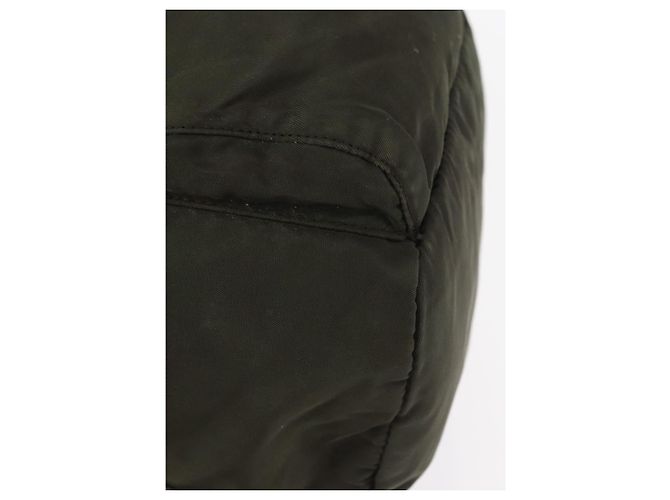 Mochila PRADA de nylon caqui plata auténtica bs31148 - vista 16
