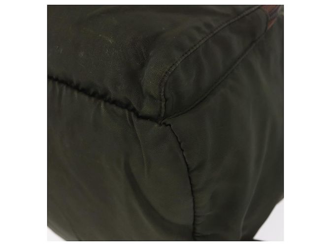 Mochila PRADA de nylon caqui plata auténtica bs31148 - vista 17