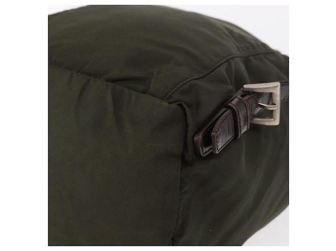 Mochila PRADA de nylon caqui plata auténtica bs31148 - vista 19