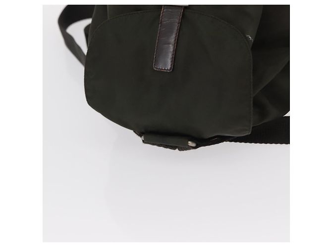Mochila PRADA de nylon caqui plata auténtica bs31148 - vista 6