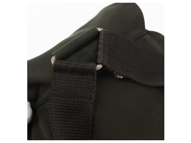 Mochila PRADA de nylon caqui plata auténtica bs31148 - vista 7