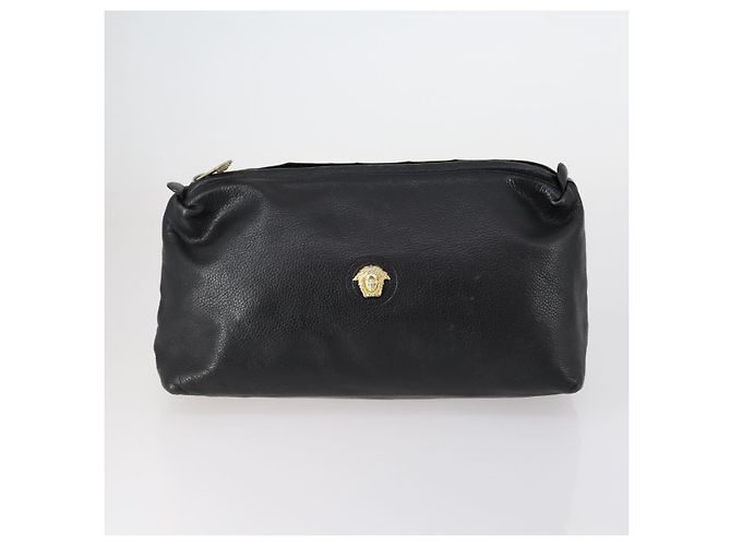 Borsa Gianni Versace Saint Laurent in PVC pelle 2 pezzi nero beige Auth 151922 - vista 2