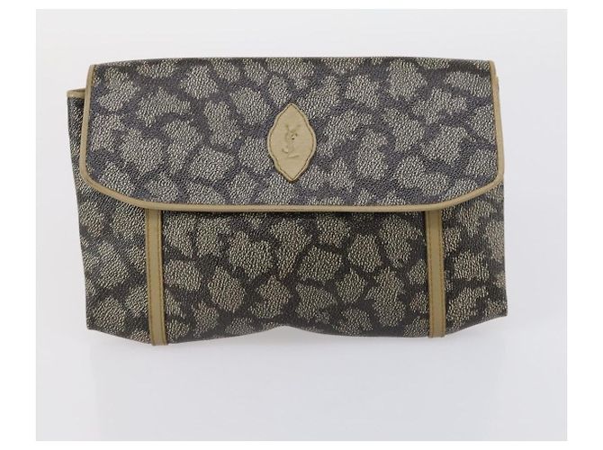 Borsa Gianni Versace Saint Laurent in PVC pelle 2 pezzi nero beige Auth 151922 - vista 9