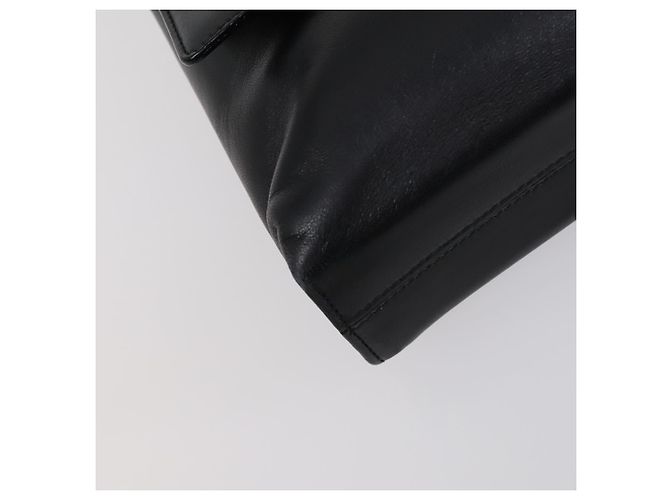 BALLY Borsa a Mano in Pelle 2 Pezzi Nera Auth bs30961 Nero - vista 16